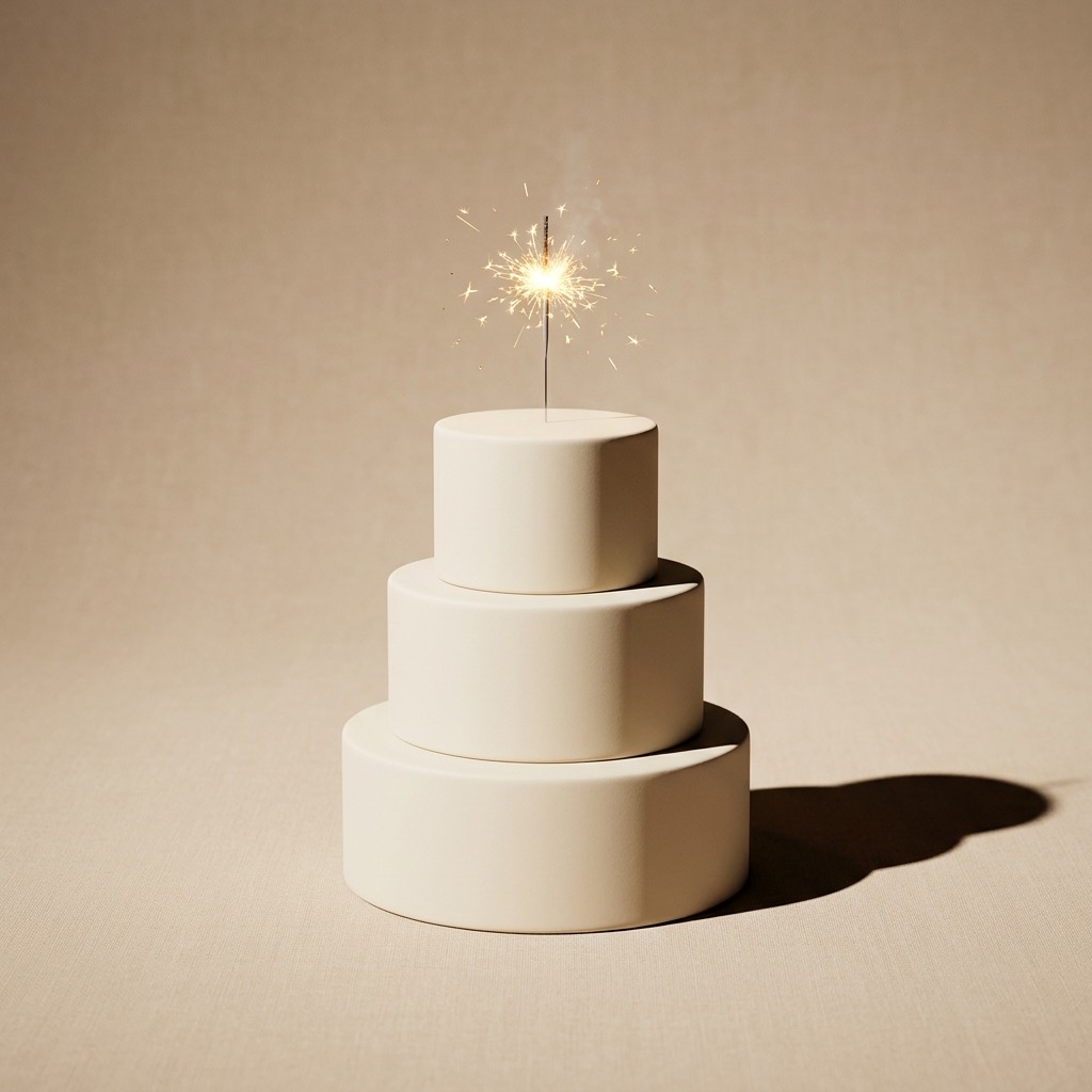 Lista de bodas personalizada — detalle de tarta nupcial